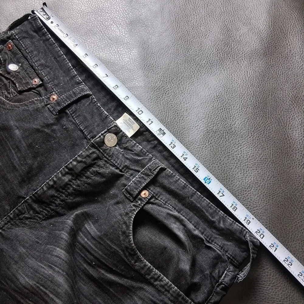 True Religion Pants Mens 38x34 Ricky Corduroy Straight Leg Flap Pocket Classic